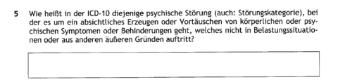 artifizielle Störung