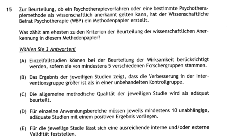 B, C und E