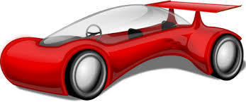 El coche, rojo, no pasaba desapercibido