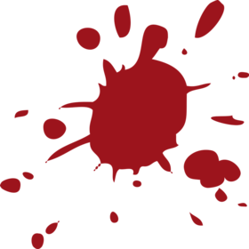 La roja sangre del herido empapaba su camisa