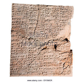 1st writing system developed by the Sumerians; "wedge-shape writing"
