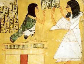 The Ba was the part of the soul that embarked on a journey to follow the gods; the symbol of the Ba is often shown as a bird with a human...