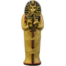 A sarcophagus formed the outer layer of protection for a royal mummy, with several layers of coffins nested within, and was often carved ...