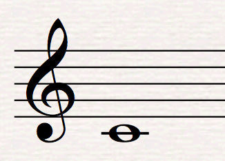 C lower fingering is double horn
