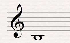 B lower fingering is double horn