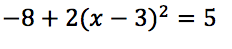 solve for x