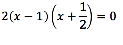 solve for x.