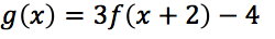 The point A(3,-2) is on f(x). what is the image of this point under this transformation?