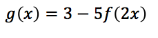 The point A(3,-2) is on f(x). what is the image of this point under this transformation?