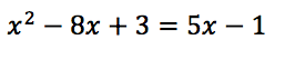 solve by completing the square