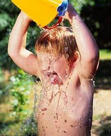 to douse