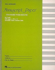 Staff paper notebook