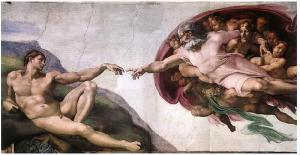 La creación de Adán Capilla Sixtina Miguel Angel