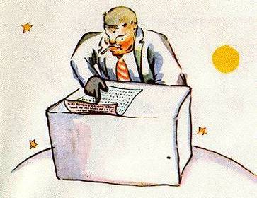 VOICI LE BUSINESSMAN. MAIS QU´EST-CE QU´IL FAIT?