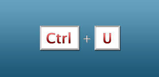 para que sirve ctrl U