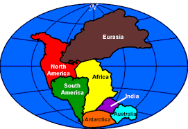 Pangaea Large landmass. Theory of continental drift. Plates moved by convection currents. Very slow movement.