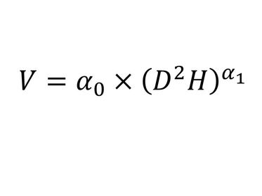 Modelo de cubicación en pie Variable Combinada Logaritmica (Modelo de Spurr)