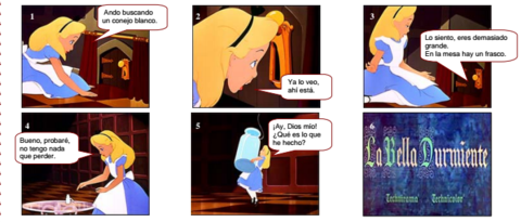 COMPRENSIÓN LECTORA NIVEL INFERENCIAL 1)Observo y responodo: ¿Qué viñeta no corresponde a la historieta? (Esta ficha fué tomando de: la r...