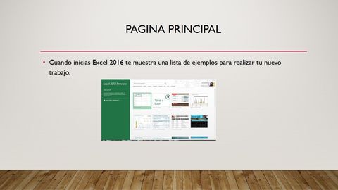 inicio de excel.