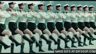 MARCH They're marching for the country. They're soldiers. Do you think marching is pleasant to see? Have you ever marched for anything?