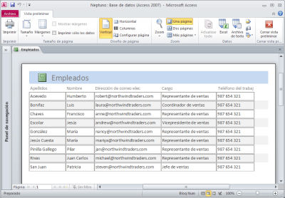 Informes en Access