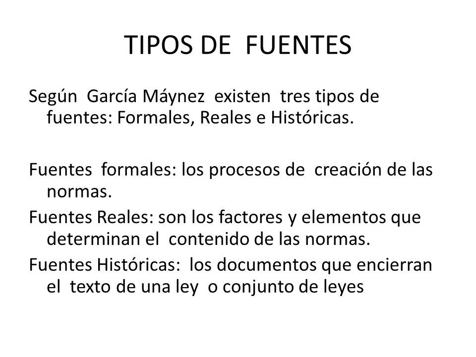 Fuentes del derecho según Eduardo García Máynez