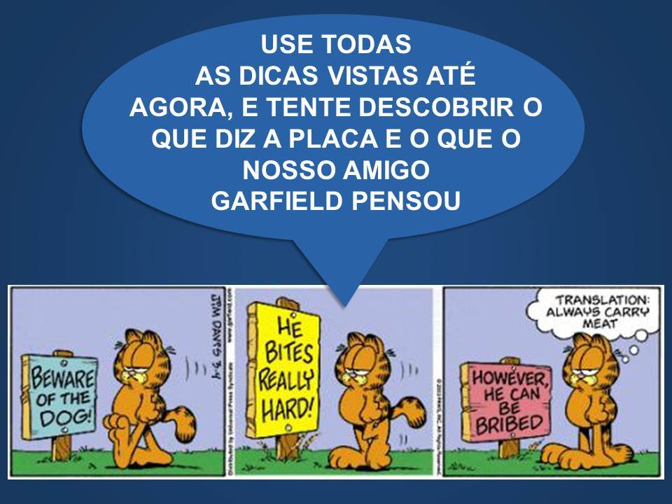 Teaching/learning english with strips