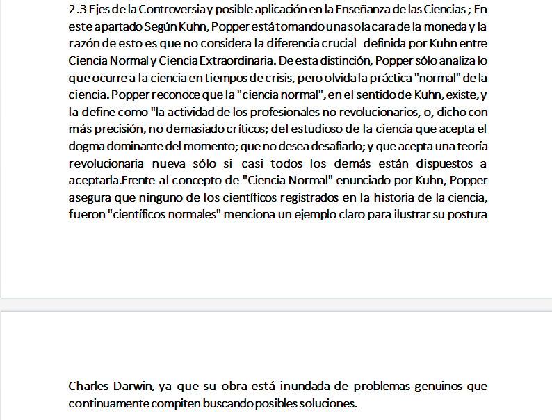 ENSALLO SOBRE KUHN Y POPPER
