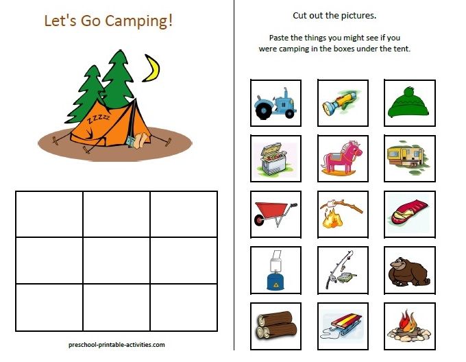6th GRADE CAMPING VOCABULARY