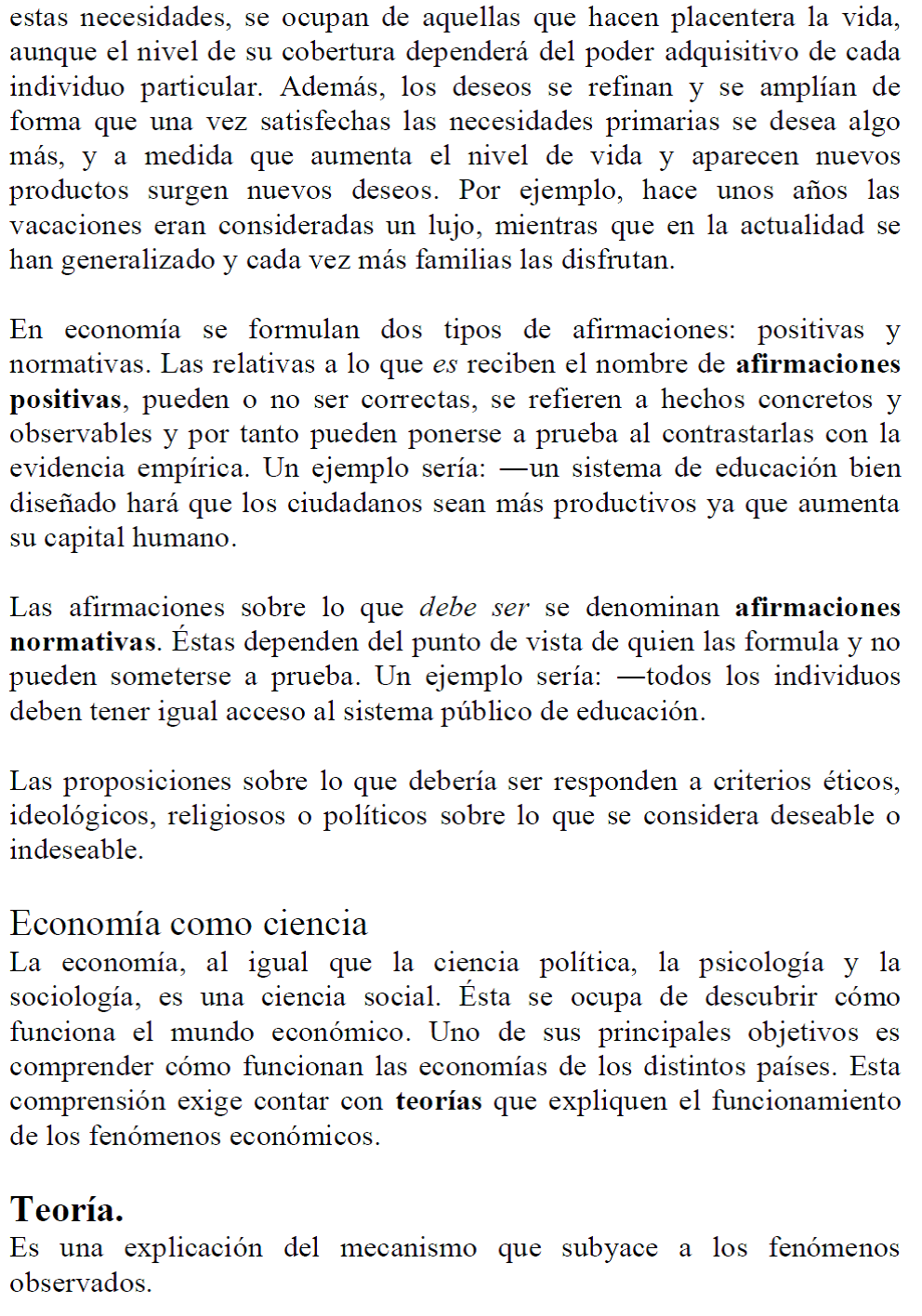 Economía: Concepto, método e instrumentos