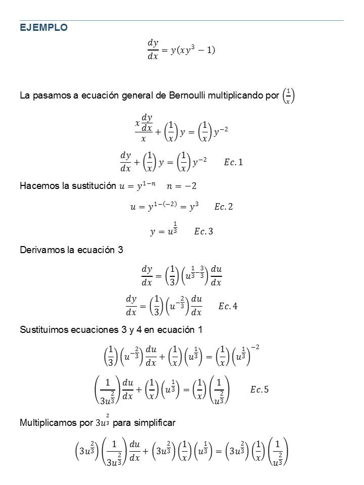 Encuadre de conocimientos Ecuaciones Diferenciales