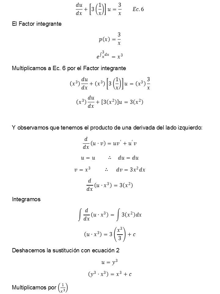 Encuadre de conocimientos Ecuaciones Diferenciales