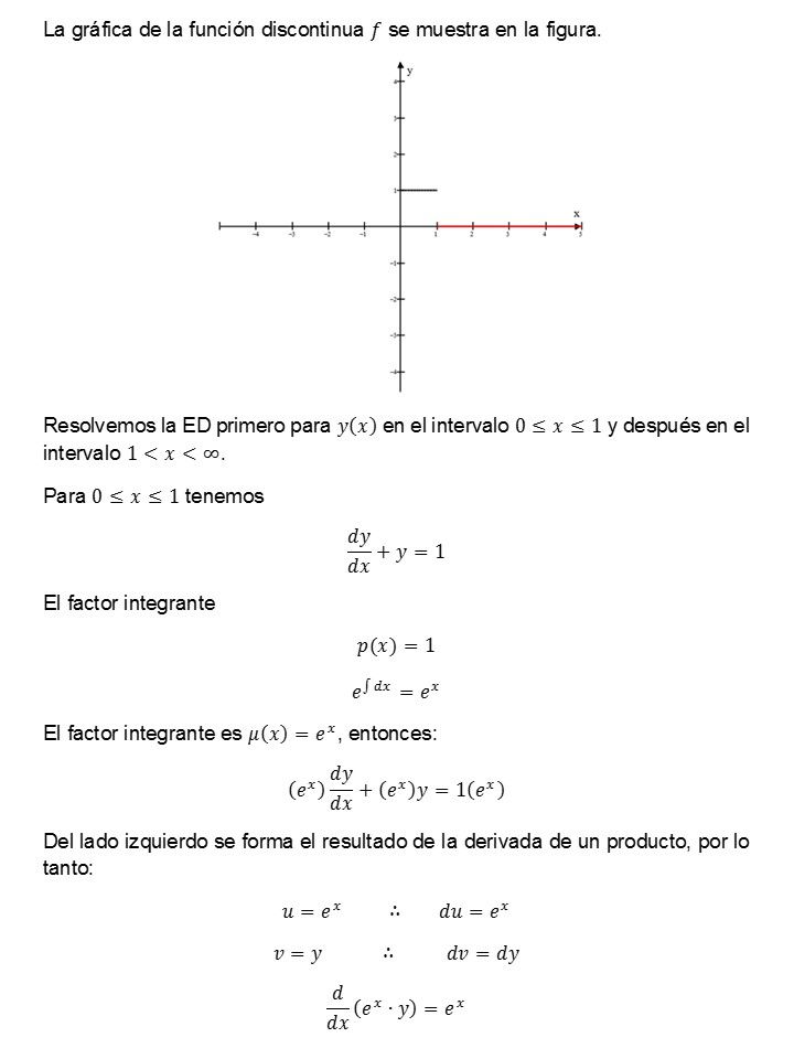 Encuadre de conocimientos Ecuaciones Diferenciales