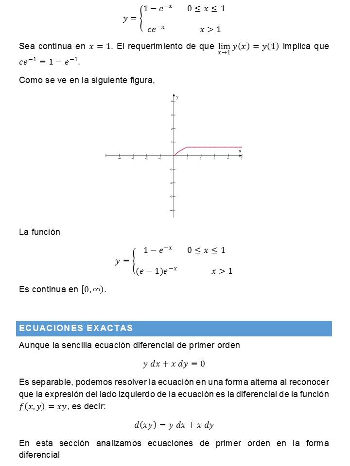 Encuadre de conocimientos Ecuaciones Diferenciales