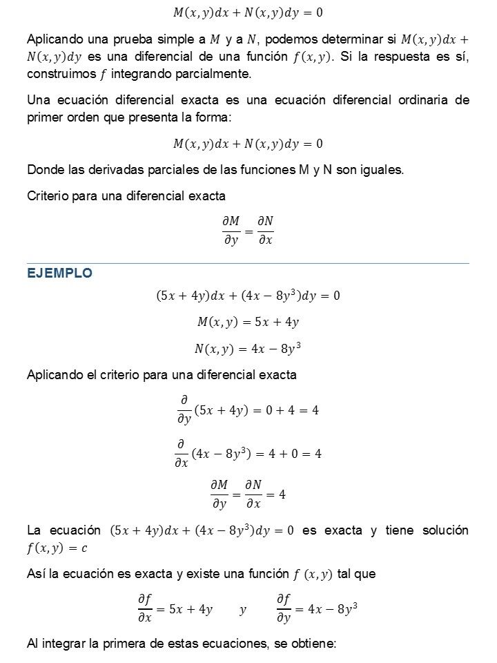 Encuadre de conocimientos Ecuaciones Diferenciales