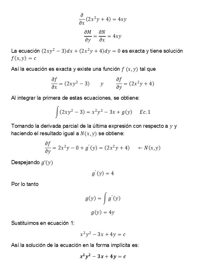 Encuadre de conocimientos Ecuaciones Diferenciales