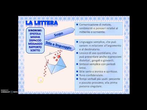 8 La Lettera personale - file video del Prof. C. Campisi