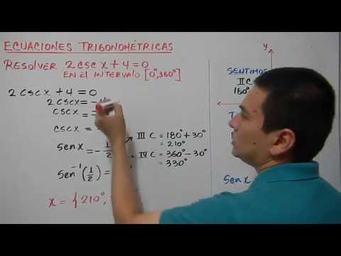Ejemplos de ecuaciones trigonométricas