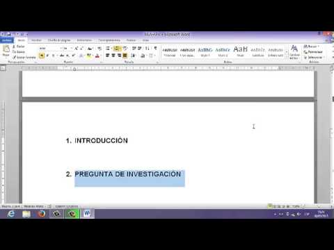 Esquema del Trabajo de Titulación