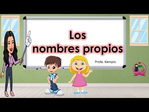 Nombres propios para alumnos de primer grado de primaria.