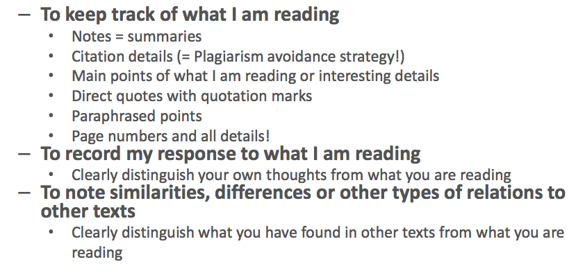 Notetaking: Why!What & How