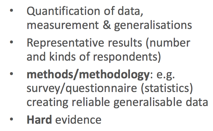 Quantitative research