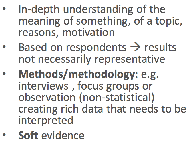 Qualitative research