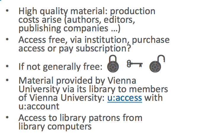 Access academic information – freely available or not?