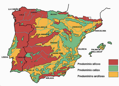 Los suelos de la Península Ibérica