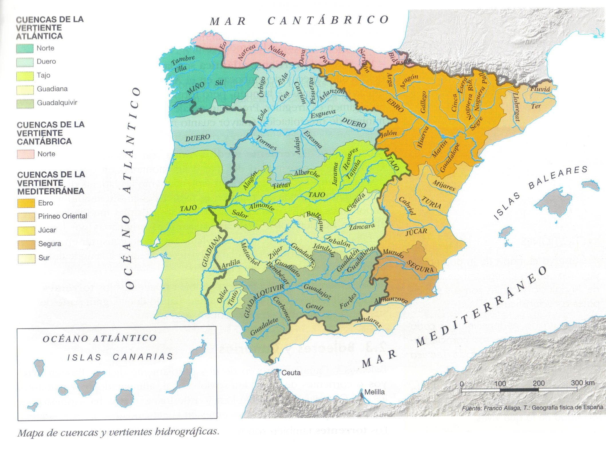 Régimeness fluviales de la Península