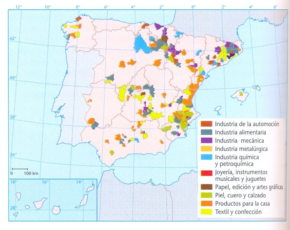Características de la Industria Española