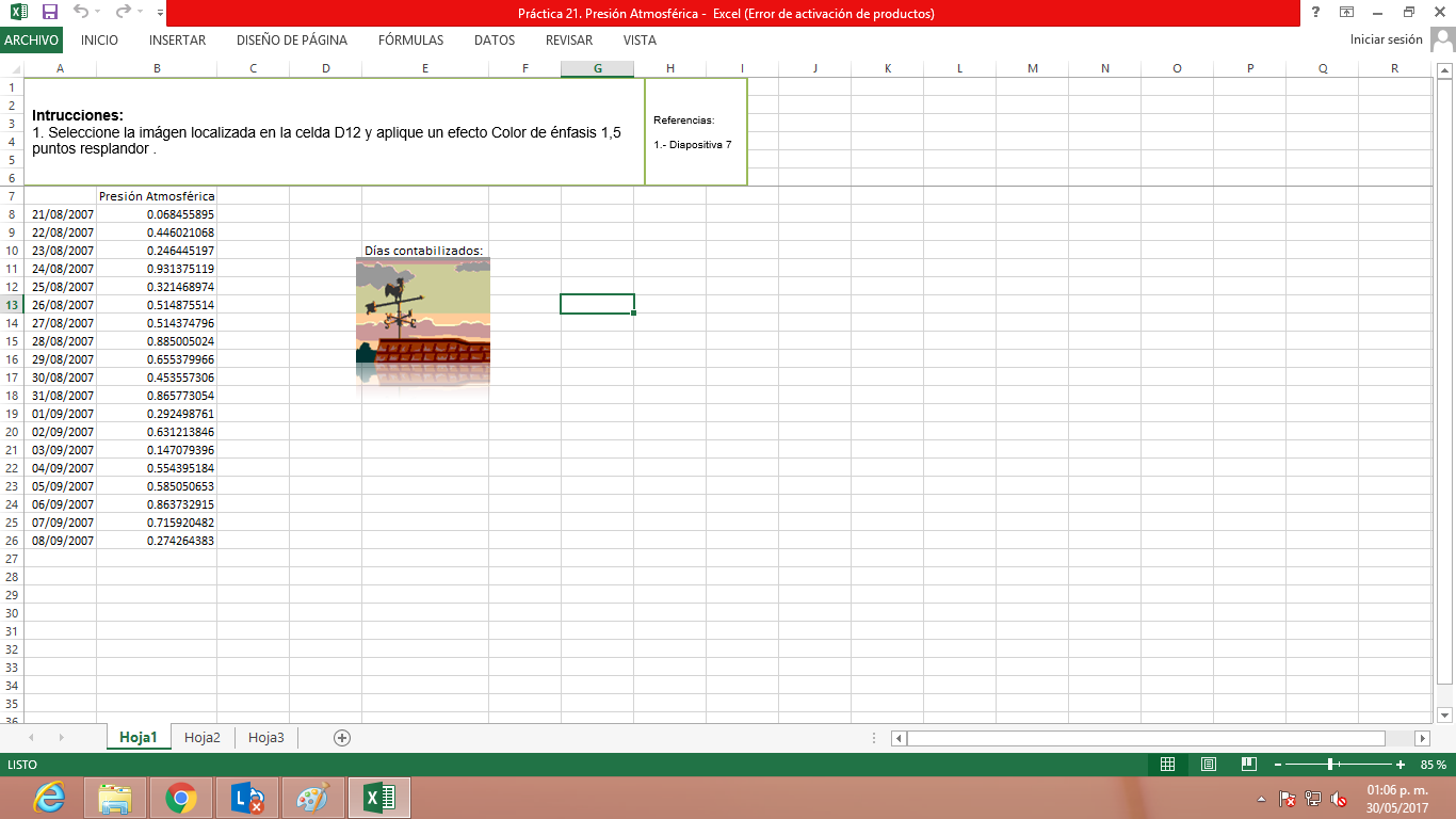 diapositivas excel