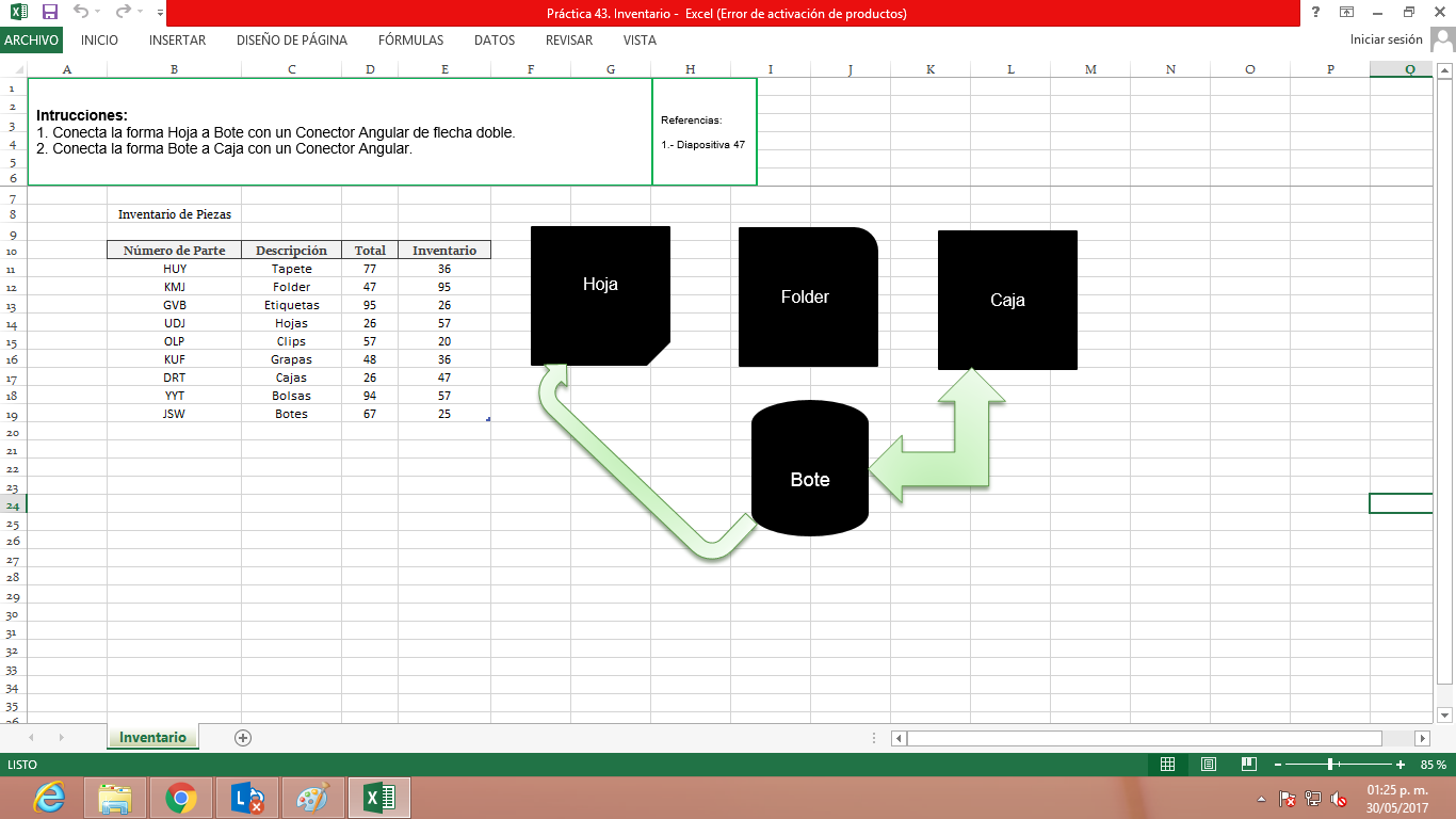 diapositivas excel