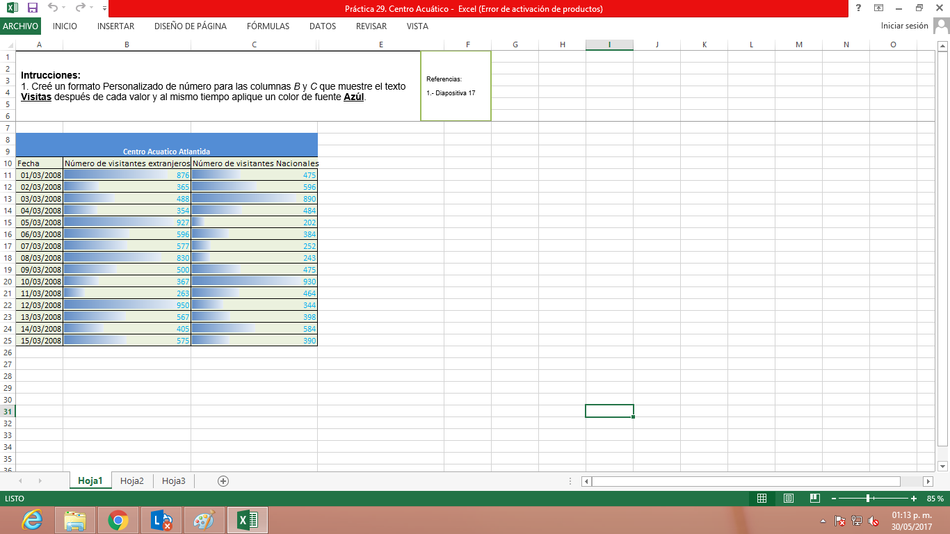 diapositivas excel